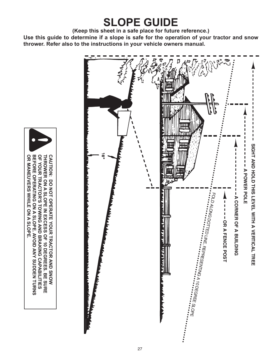 Slope guide | Sears 486.248463 User Manual | Page 27 / 28