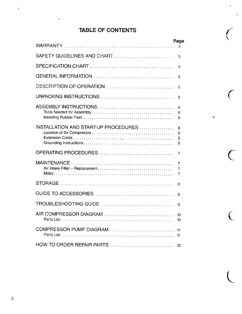 Sears Craftsman 919.150280 User Manual | Page 2 / 12
