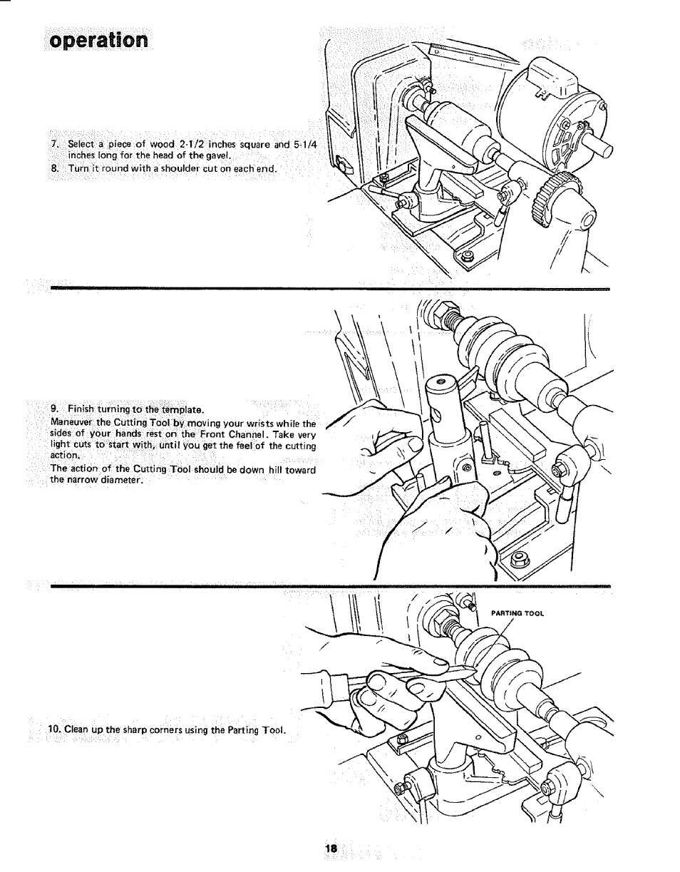 Operatiûii | Sears 113.24907 User Manual | Page 18 / 28