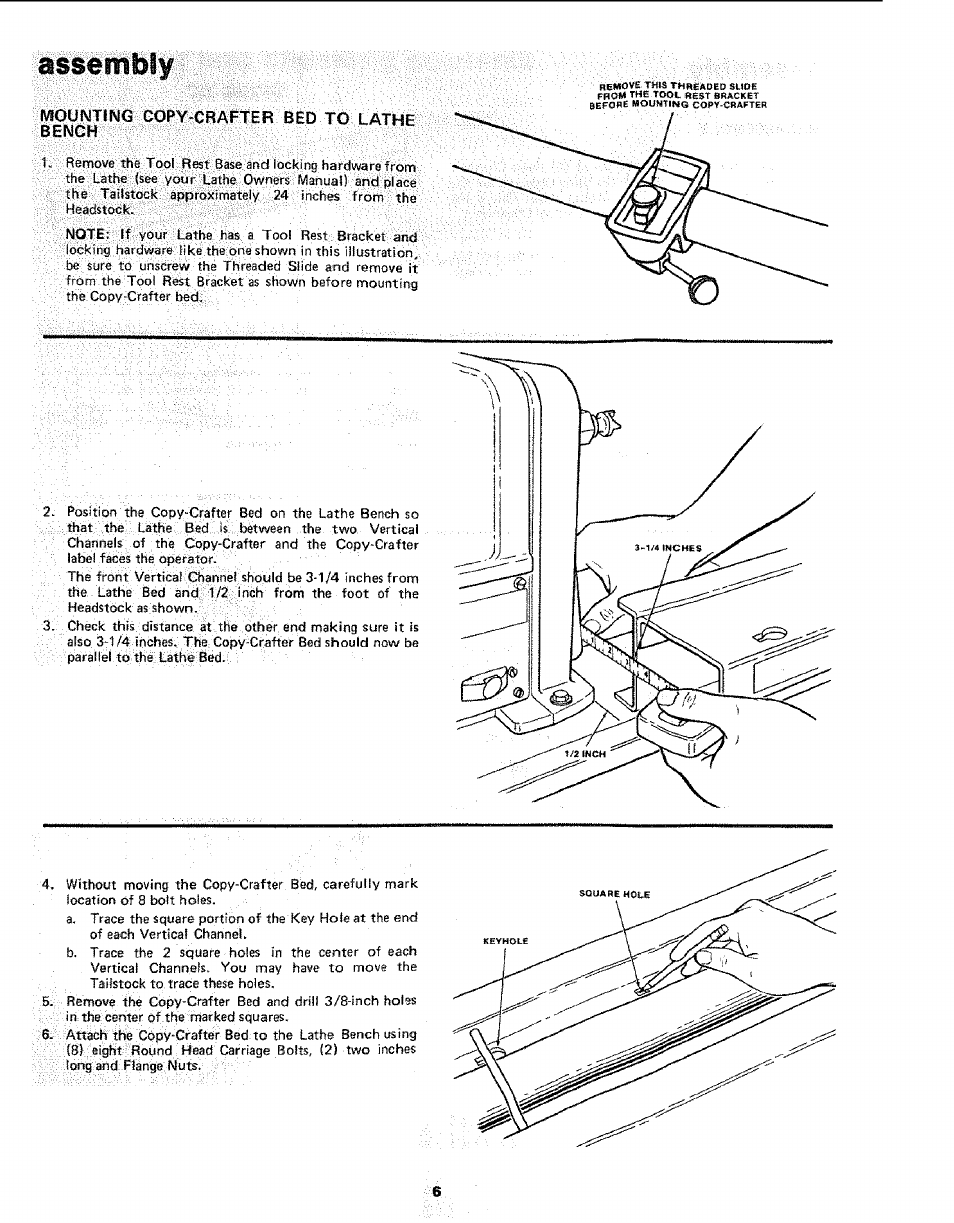 Assembly | Sears 113.24907 User Manual | Page 6 / 28