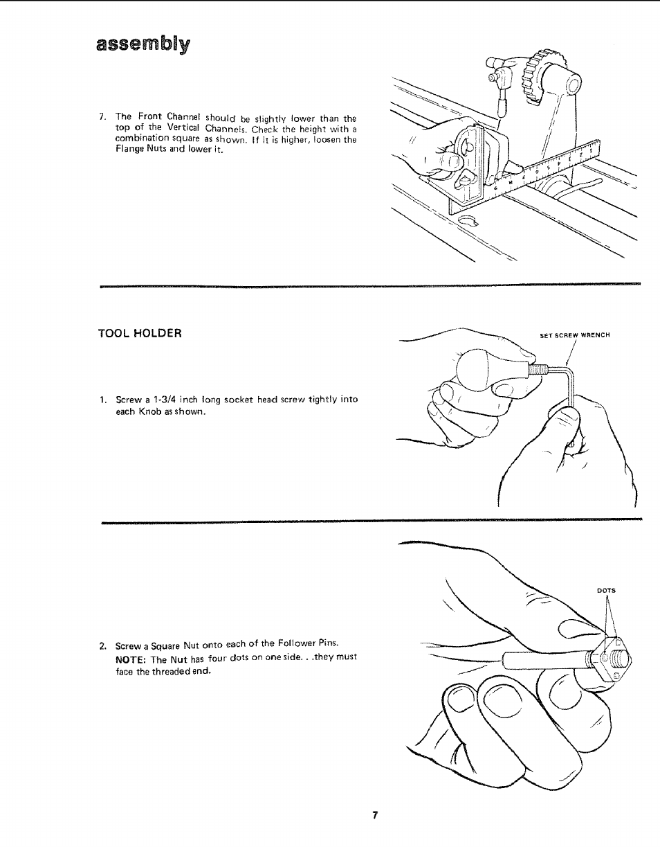 Assembif | Sears 113.24907 User Manual | Page 7 / 28