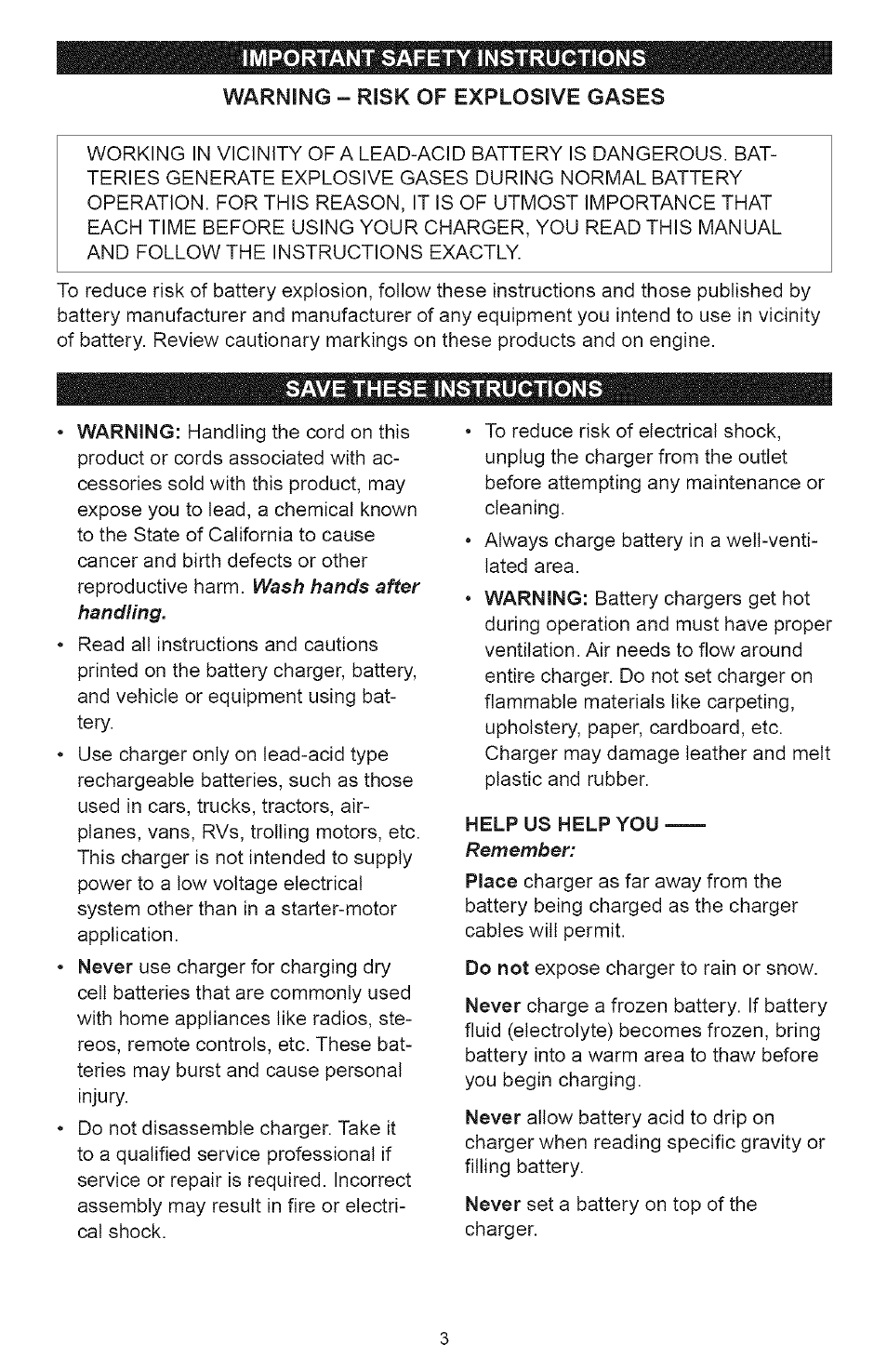Sears 200.71226 User Manual | Page 3 / 16
