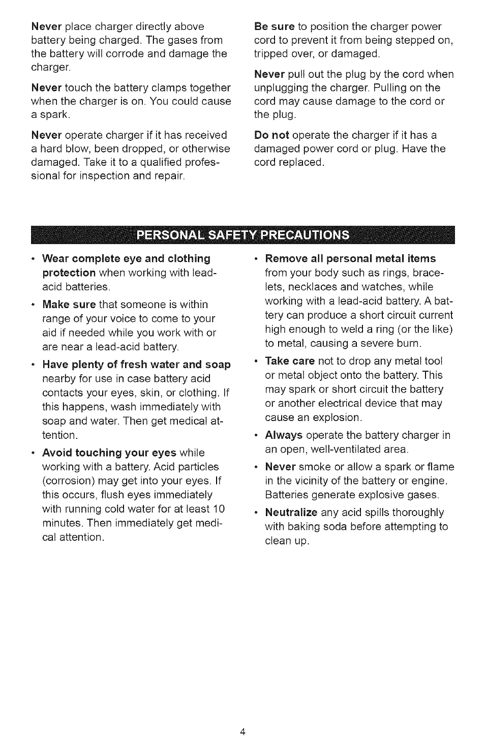 Sears 200.71226 User Manual | Page 4 / 16