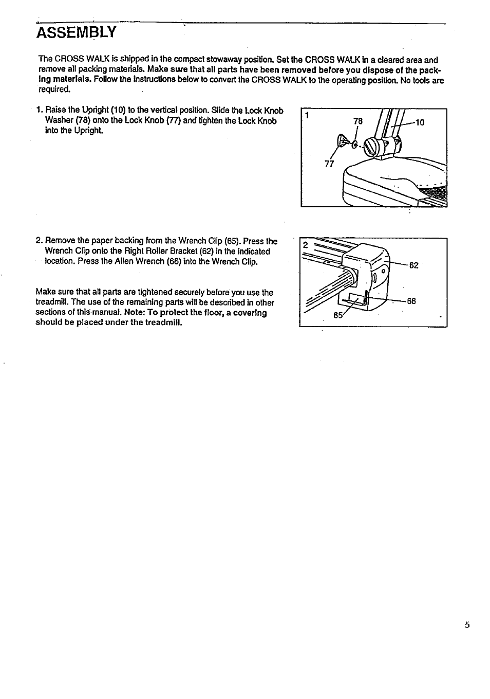 Assembly | Sears 831.29723 User Manual | Page 5 / 16