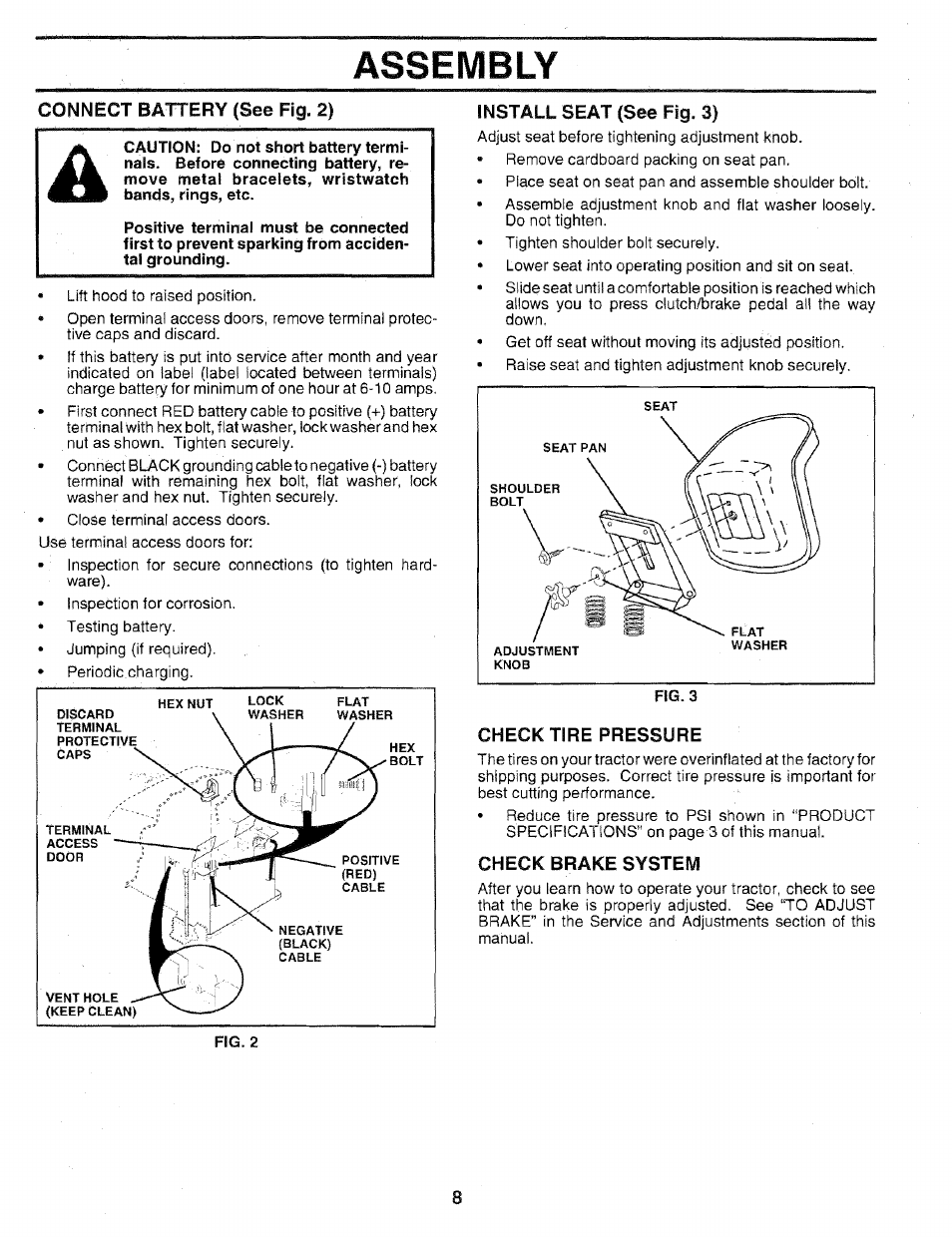 Assembly | Sears 917.25051 User Manual | Page 8 / 64