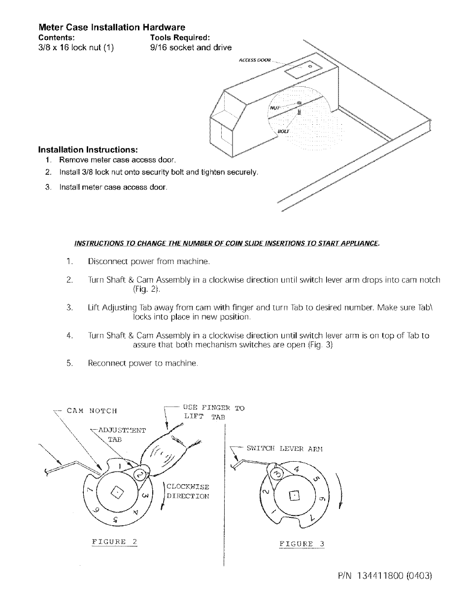 Sears 134411800 User Manual | 1 page