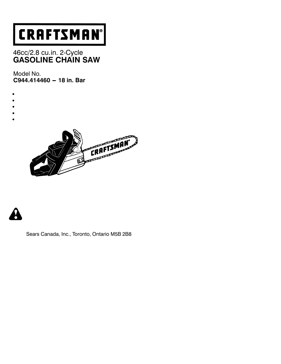 Sears C944.414460 User Manual | 23 pages