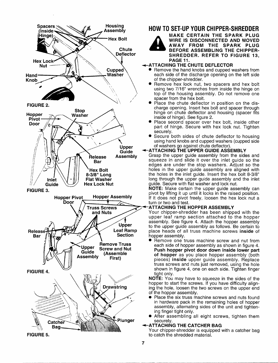 How to set-up your chipper-shredder | Sears Craftsman 247-795890 User Manual | Page 7 / 42