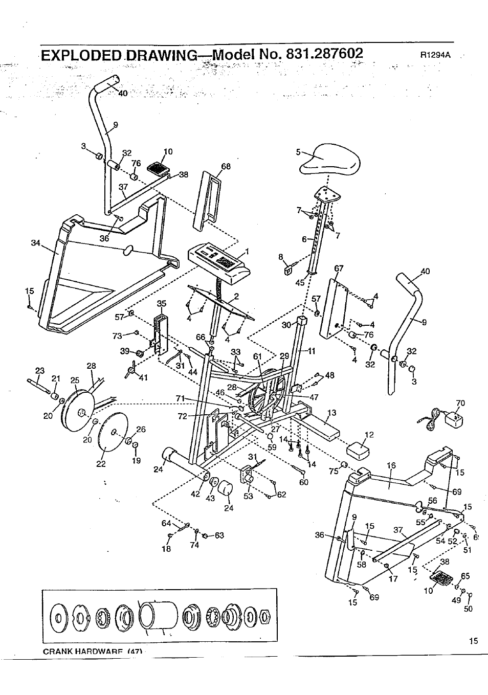 Sears 831.287602 User Manual | Page 15 / 16