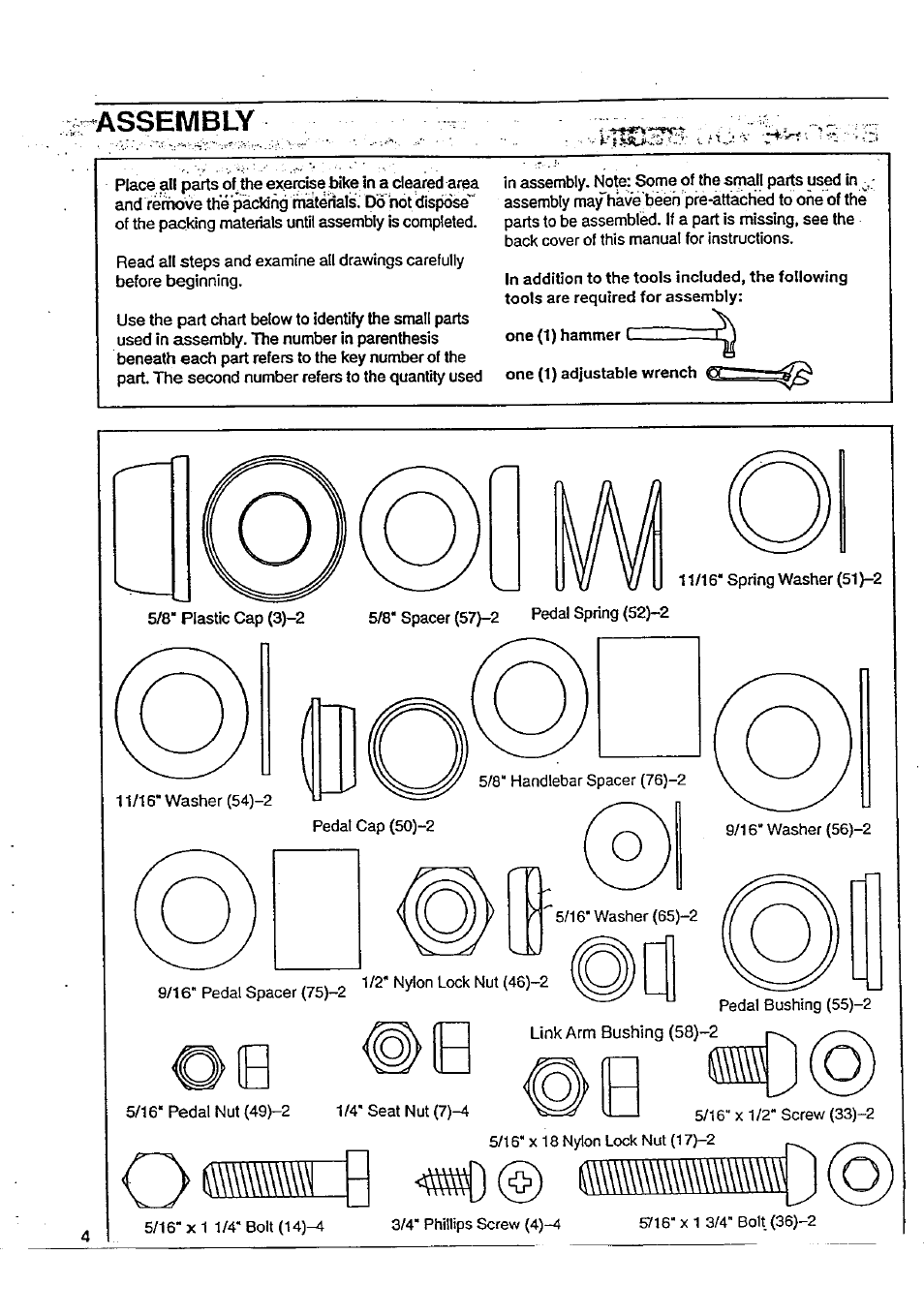 Assembly | Sears 831.287602 User Manual | Page 4 / 16