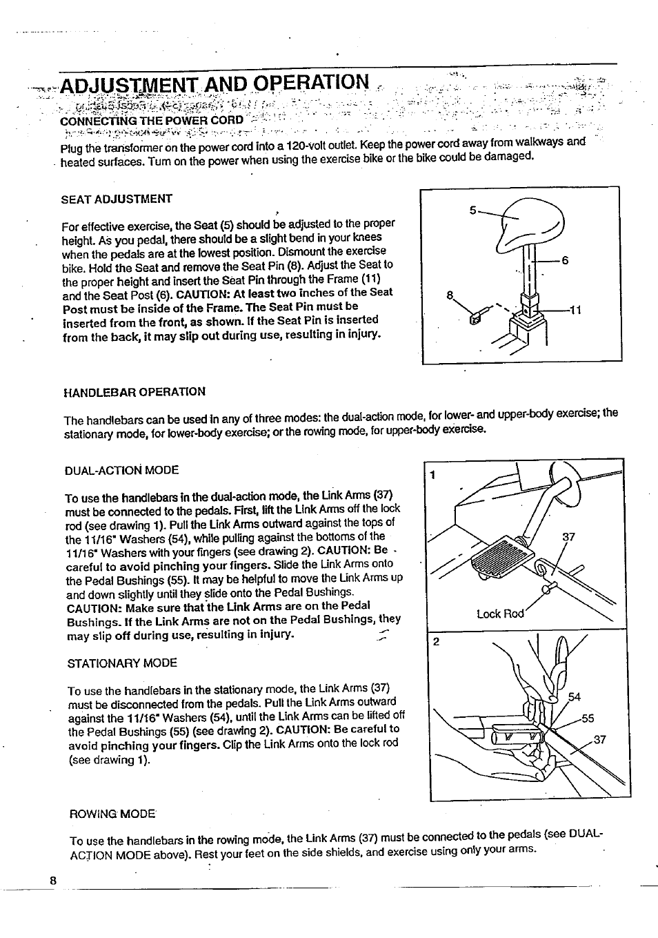 Adjustment and operation, R. r y“-' ' ;.r' -■^í■: i--^ :v | Sears 831.287602 User Manual | Page 8 / 16