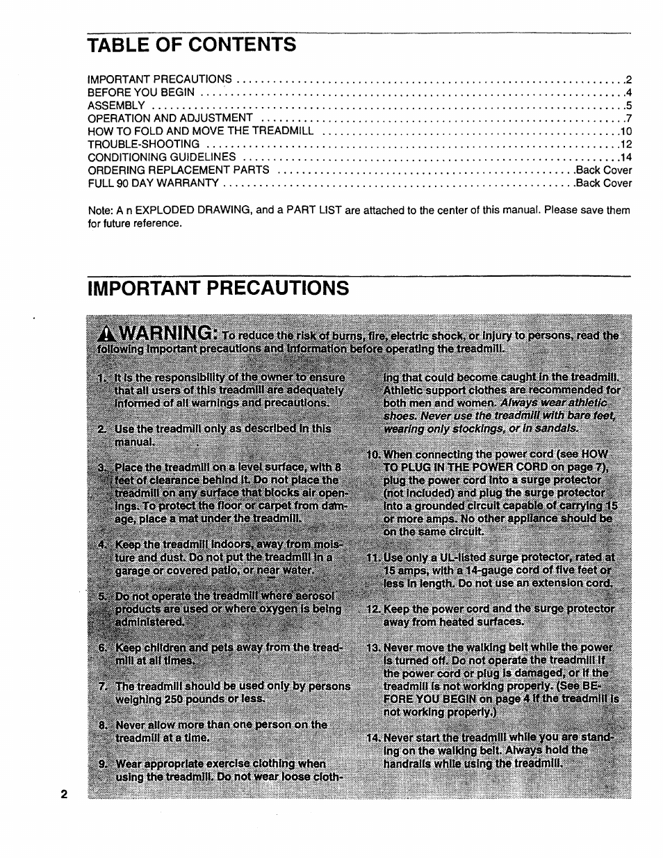 Sears PRO FORM 585 831.297662 User Manual | Page 2 / 19