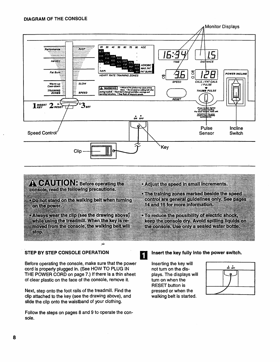 A caution | Sears PRO FORM 585 831.297662 User Manual | Page 8 / 19