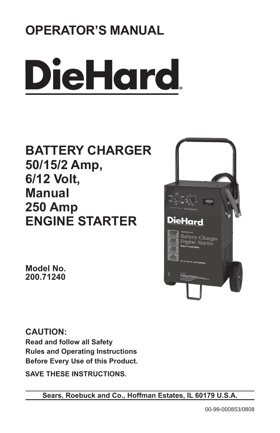 Sears 200.71240 User Manual | 19 pages