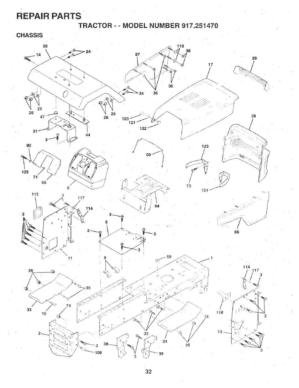 Repair farts | Sears 917.25147 User Manual | Page 32 / 56