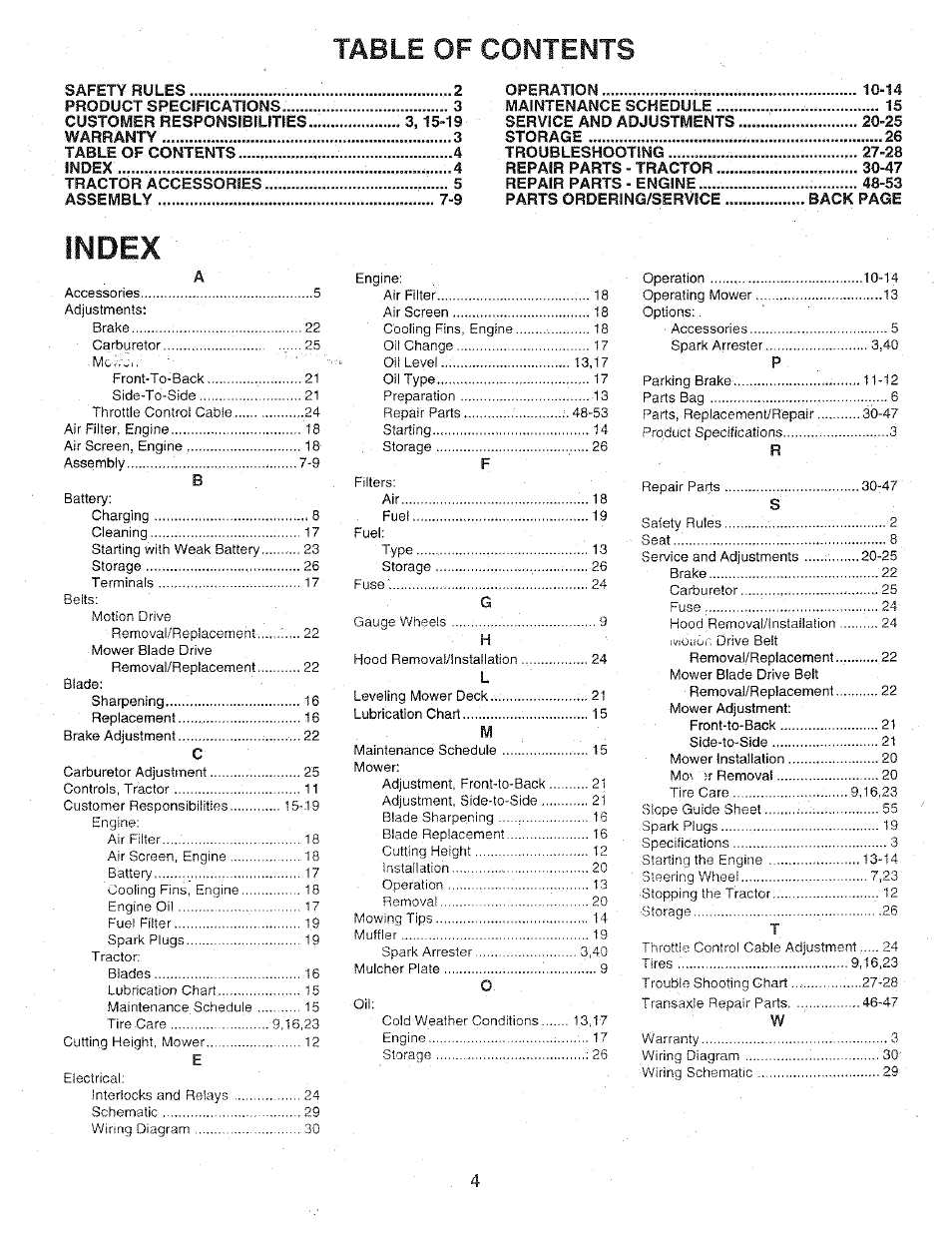 Sears 917.25147 User Manual | Page 4 / 56