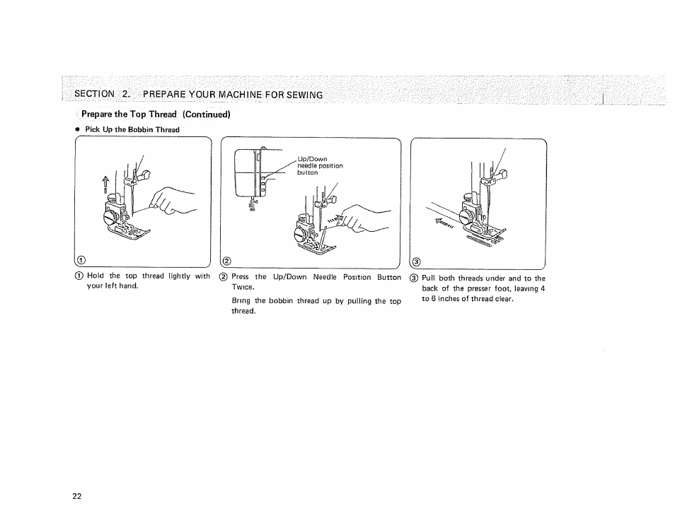 Prepare thig top thread (continued) | Sears KENMORE 385.1915 User Manual | Page 24 / 108