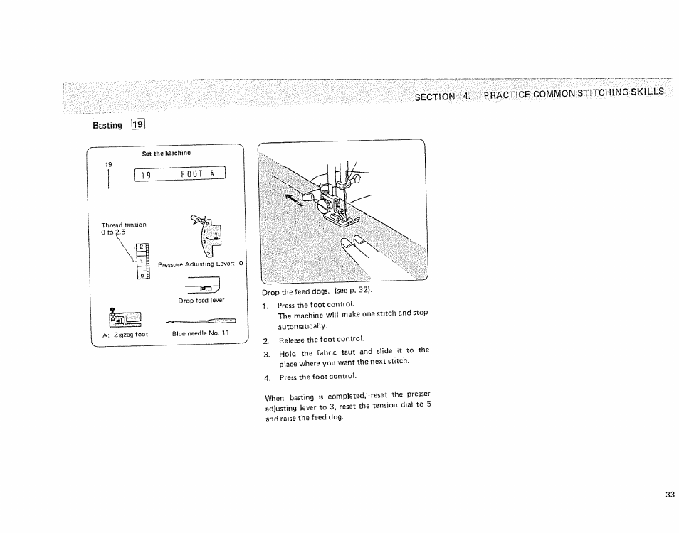 Basting | Sears KENMORE 385.1915 User Manual | Page 35 / 108