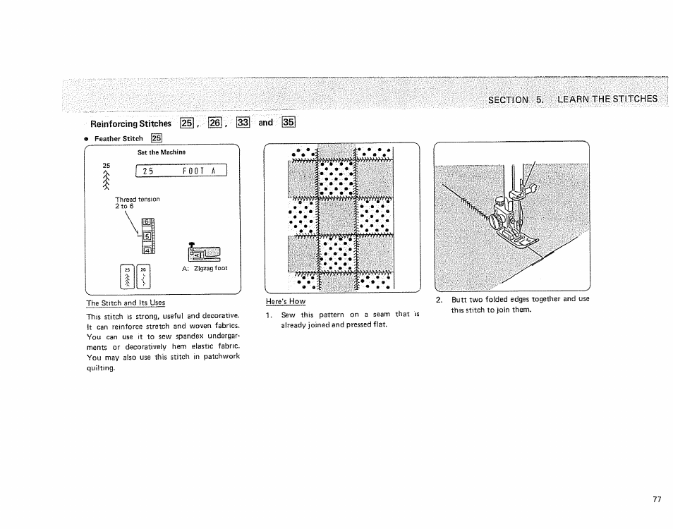 Reinforcing stitches |25 | Sears KENMORE 385.1915 User Manual | Page 79 / 108