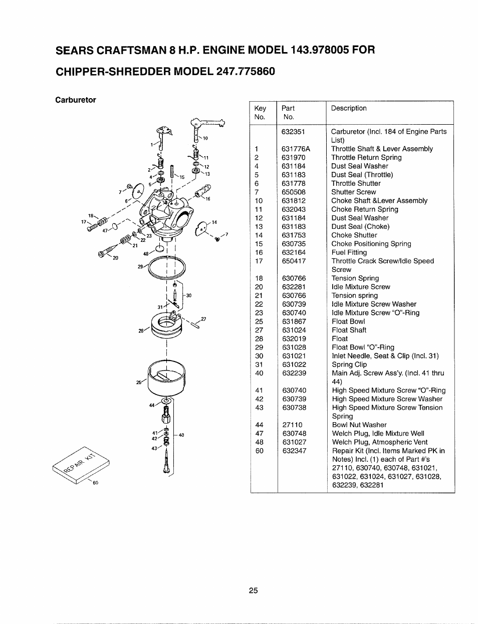 Sears Craftsman 247.77586 User Manual | Page 25 / 46