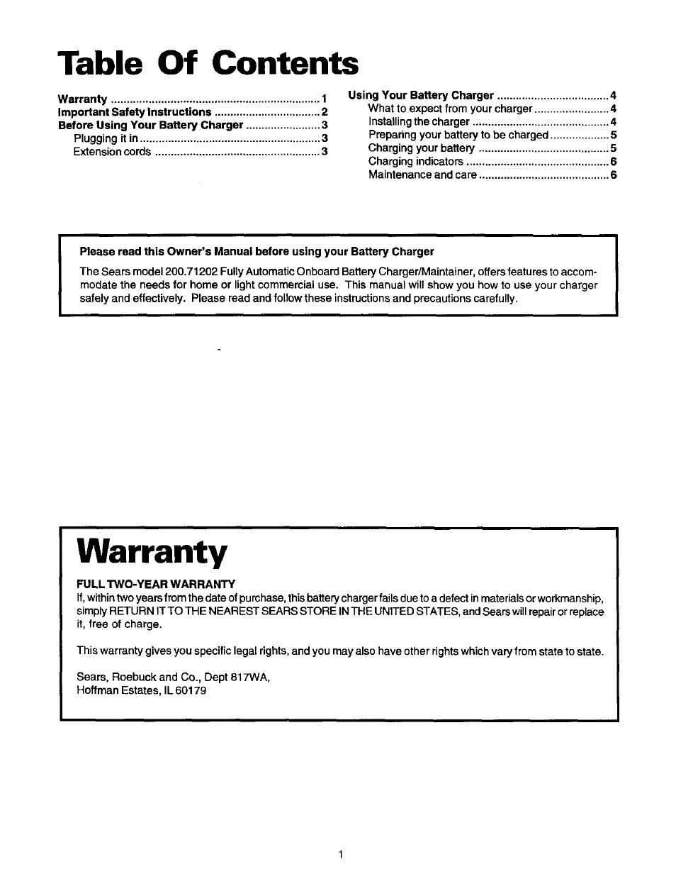 Sears 200.71202 User Manual | Page 2 / 8