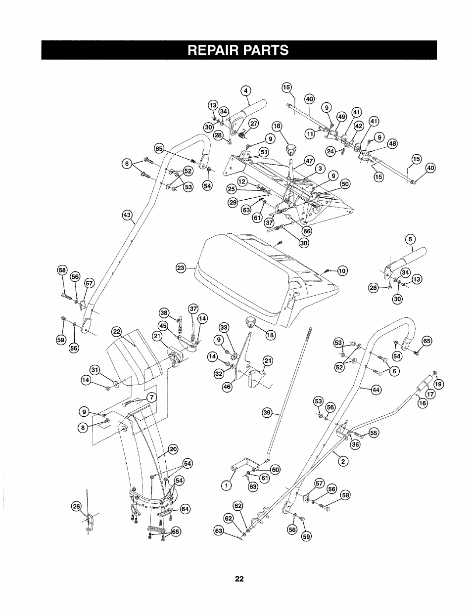 Repair parts | Sears 247.88557 User Manual | Page 20 / 58