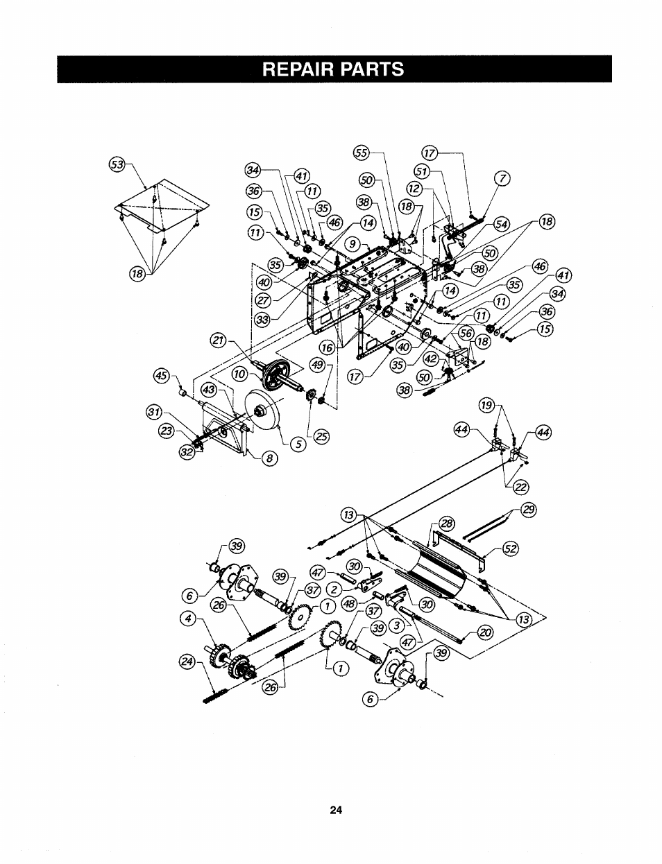 Repair parts | Sears 247.88557 User Manual | Page 22 / 58