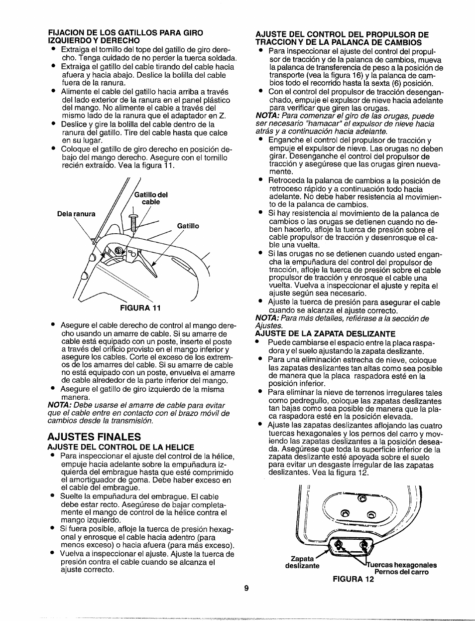 Ajustes finales | Sears 247.88557 User Manual | Page 45 / 58