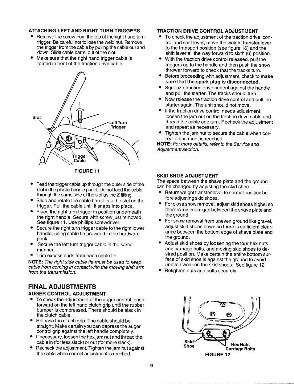 Final adjustments | Sears 247.88557 User Manual | Page 7 / 58