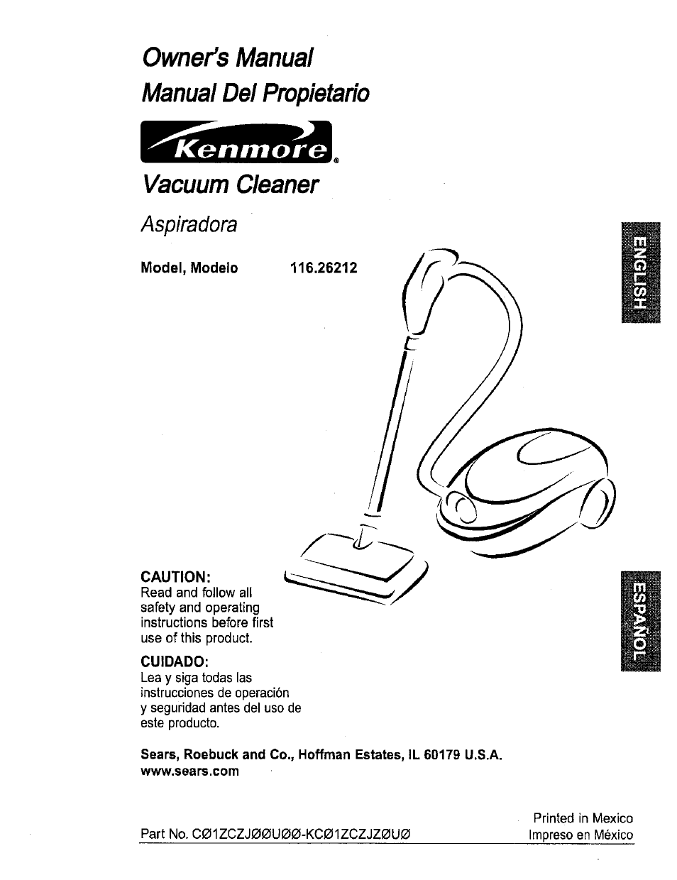 Sears 116.26212 User Manual | 36 pages