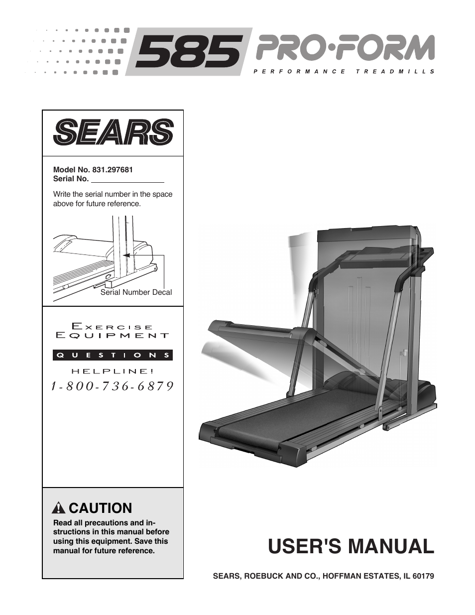 Sears 831.297681 User Manual | 18 pages