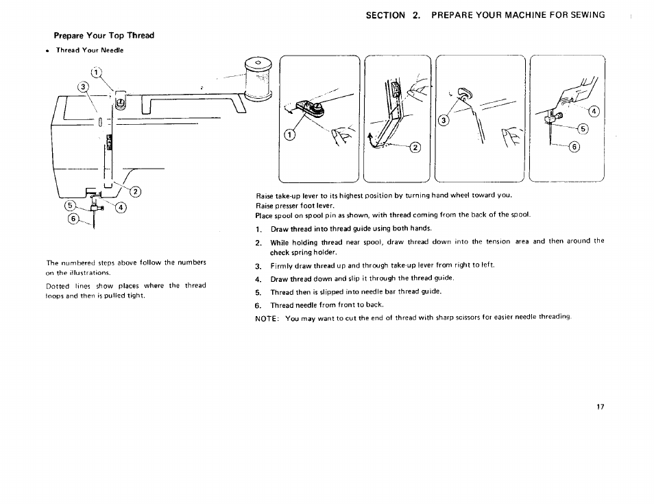 Prepare your top thread, Prepare your top thread ~20 | Sears 385 User Manual | Page 20 / 70