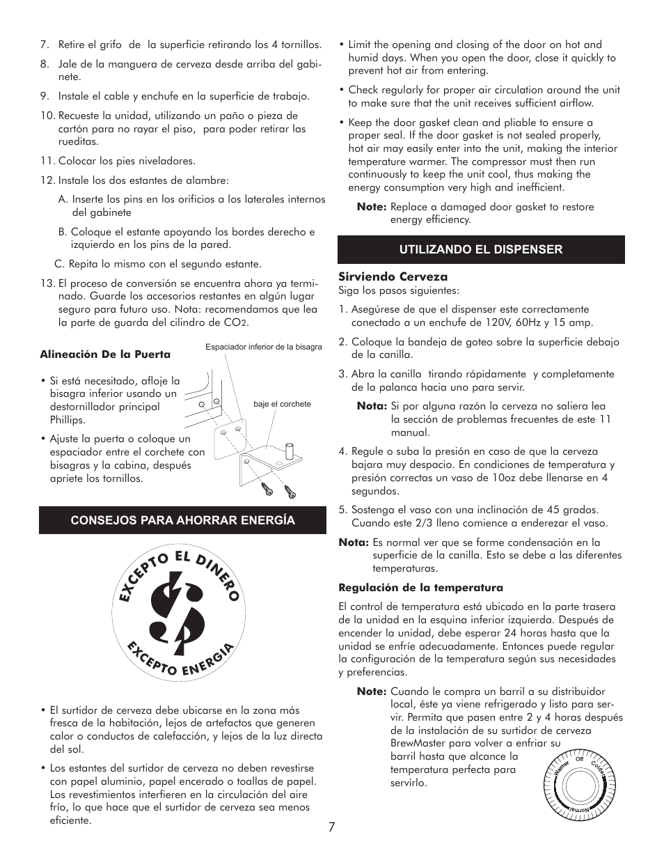 Ex ce pt o el din er o | Sears 183.91579 User Manual | Page 40 / 52