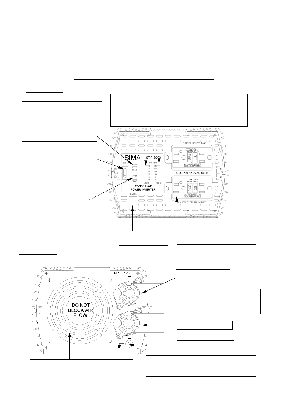 Physical layout of the sima stp-3000 | Sima Products STP-3000 User Manual | Page 4 / 14