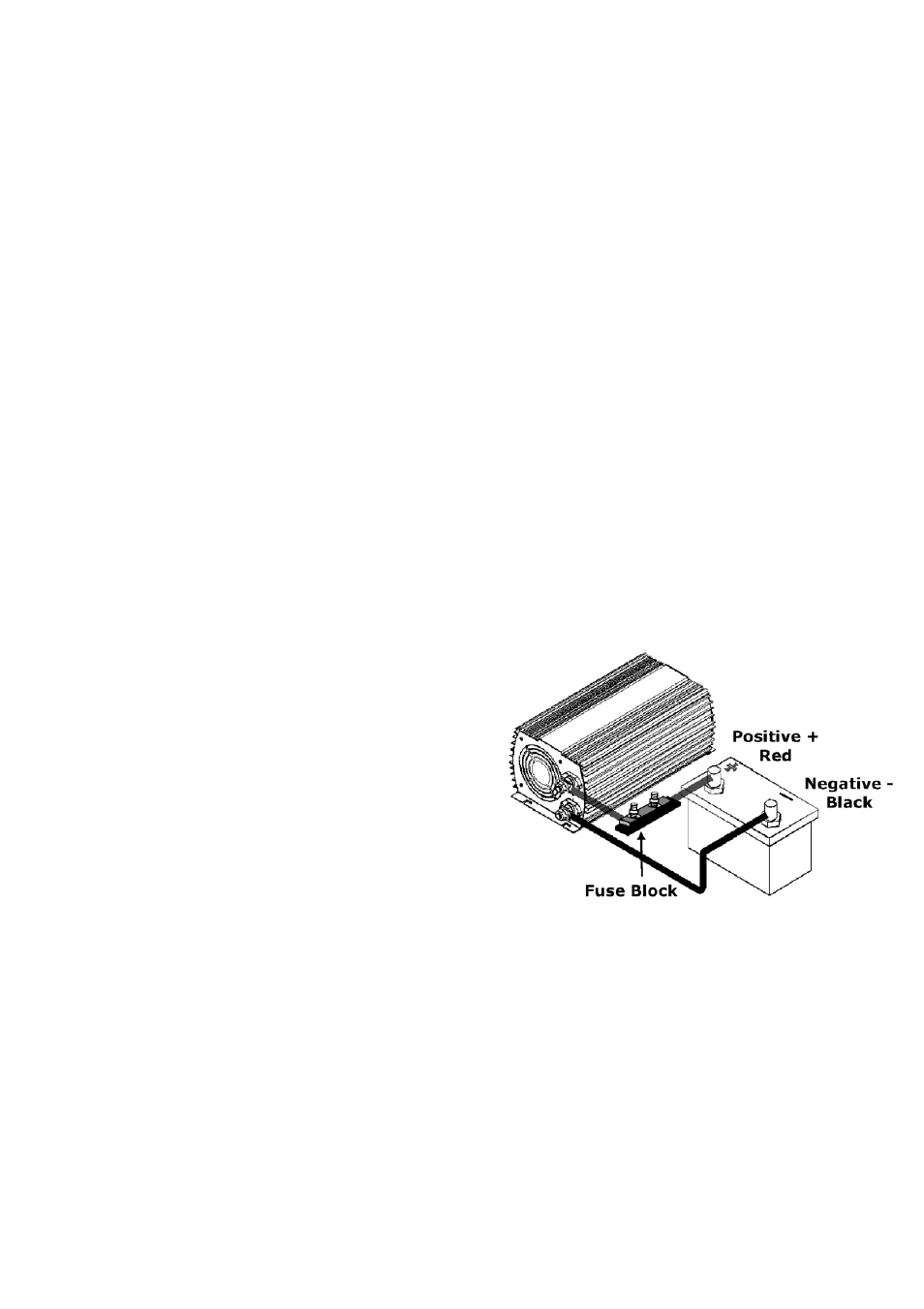 Cable hook-up, Mounting the inverter and fuse block assembly | Sima Products STP-3000 User Manual | Page 6 / 14