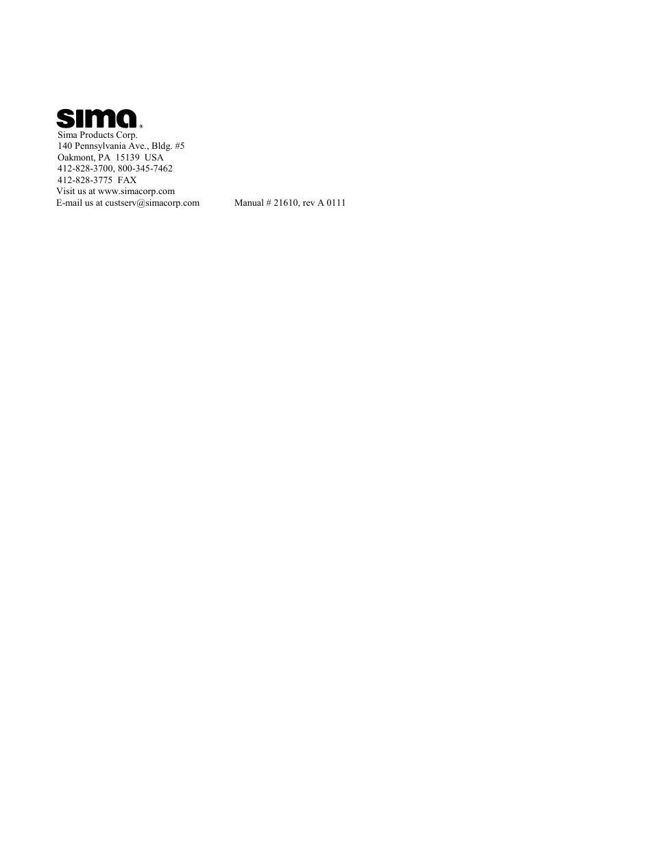 Sima Products Sima Speaker Selectors SSW-L4 EX User Manual | Page 6 / 6