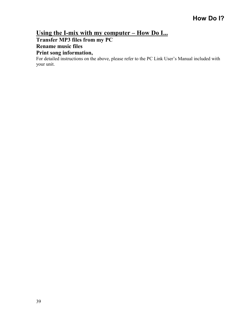 Sima Products Sima I-MIX 120 User Manual | Page 39 / 61