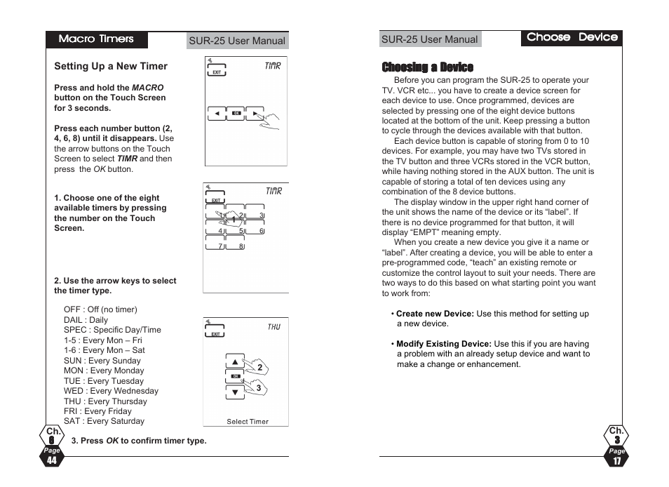 Sima Products SUR-25 User Manual | Page 17 / 30