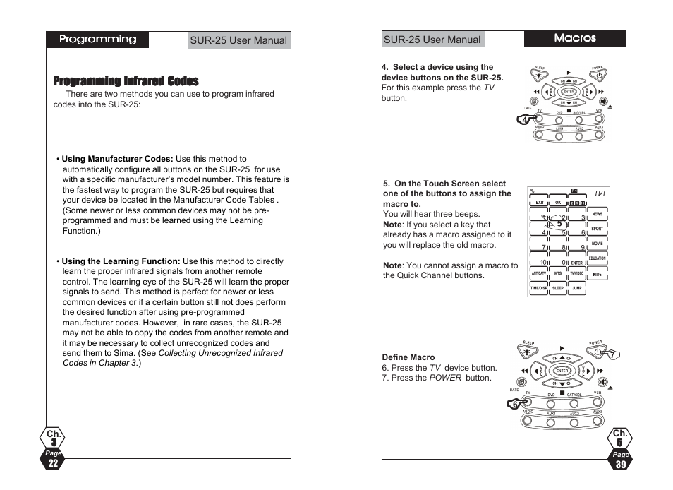 Sima Products SUR-25 User Manual | Page 22 / 30