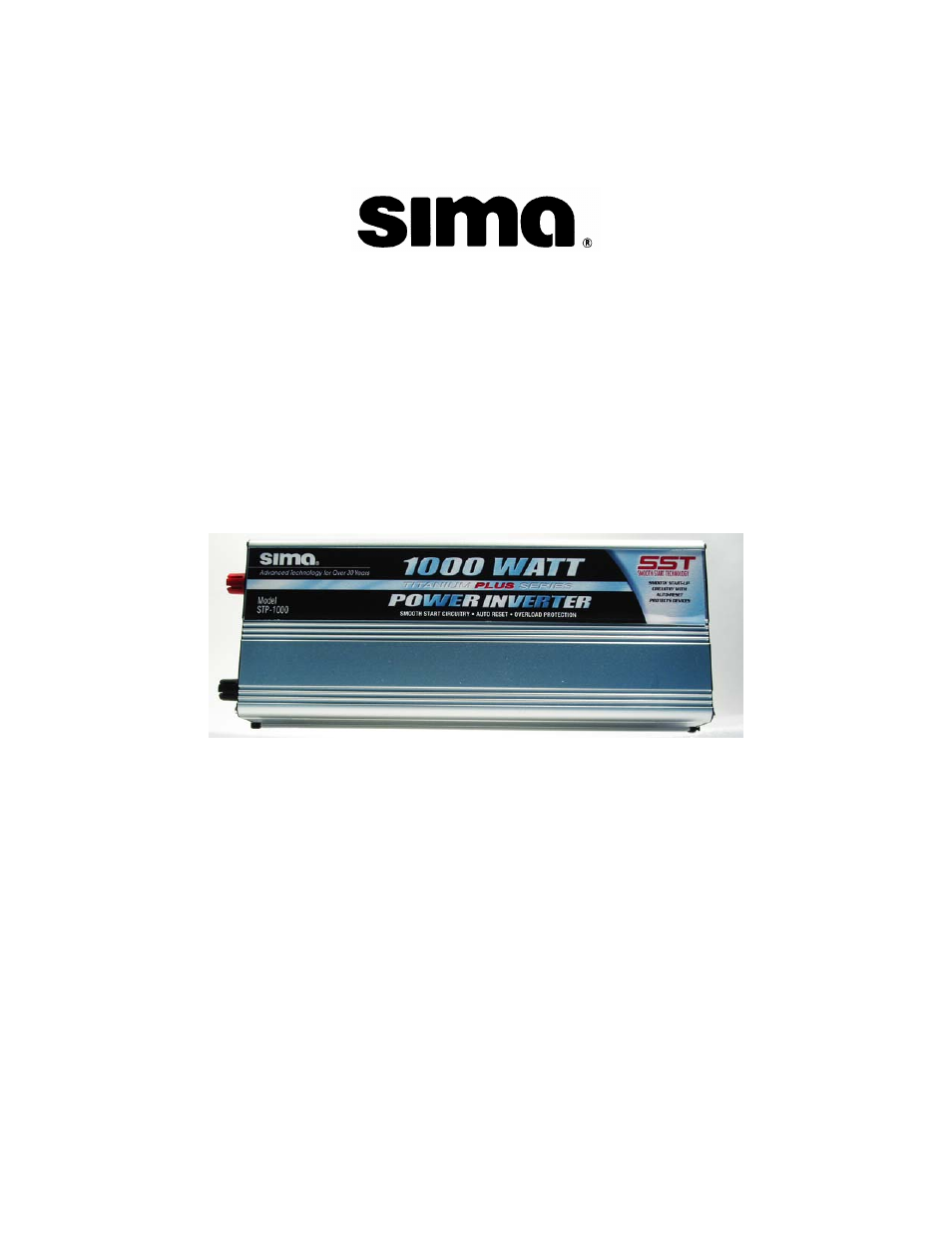 Sima Products STP-1000T User Manual | 15 pages
