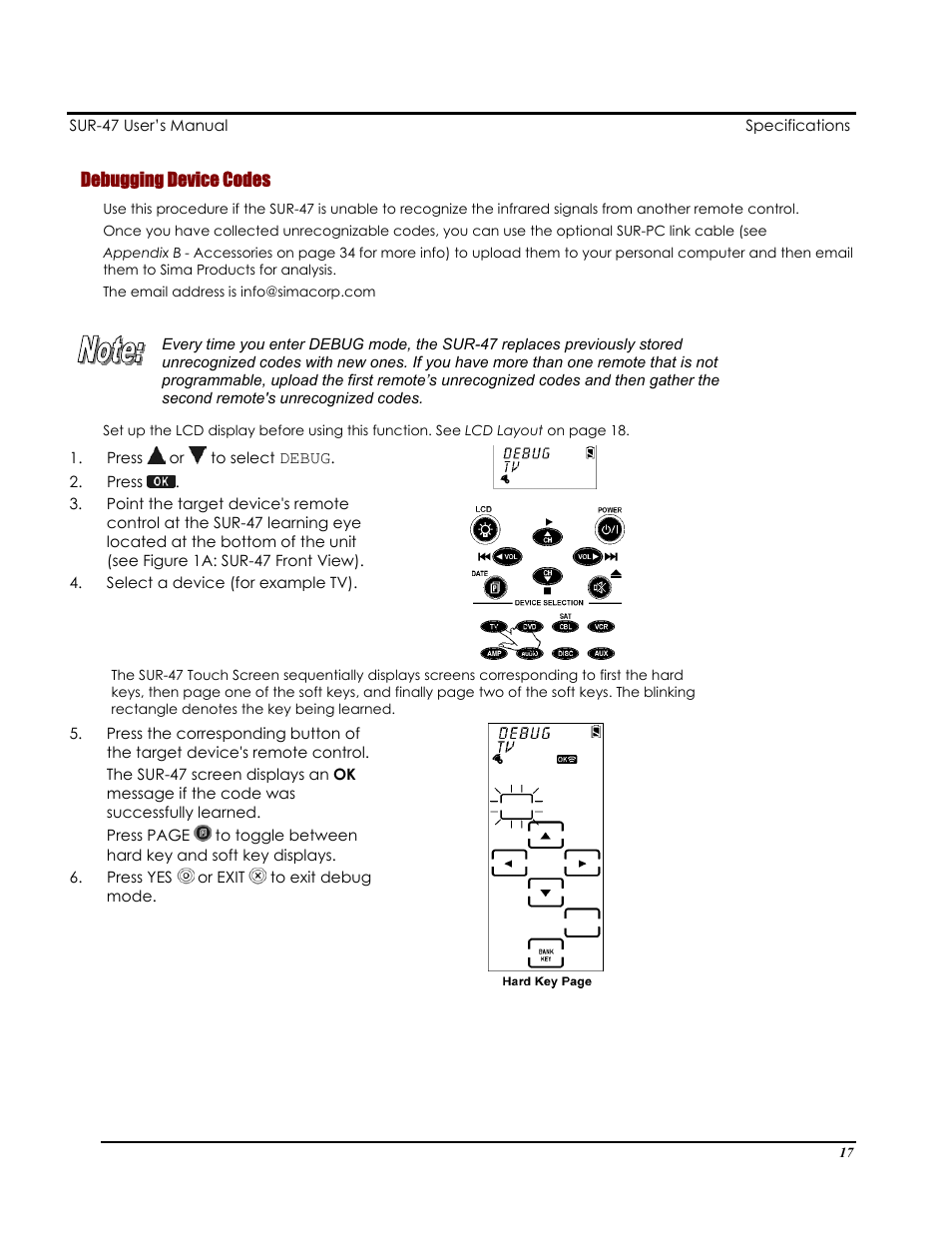 Sima Products Sima SUR-47 User Manual | Page 21 / 42