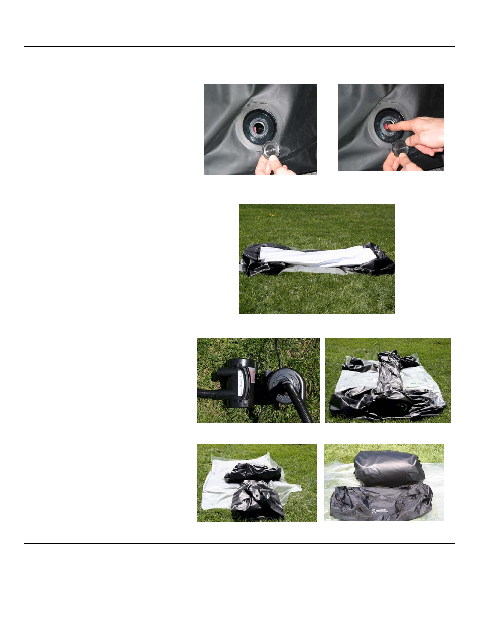 Screen deflation & repacking | Sima Products XL-8 User Manual | Page 18 / 24