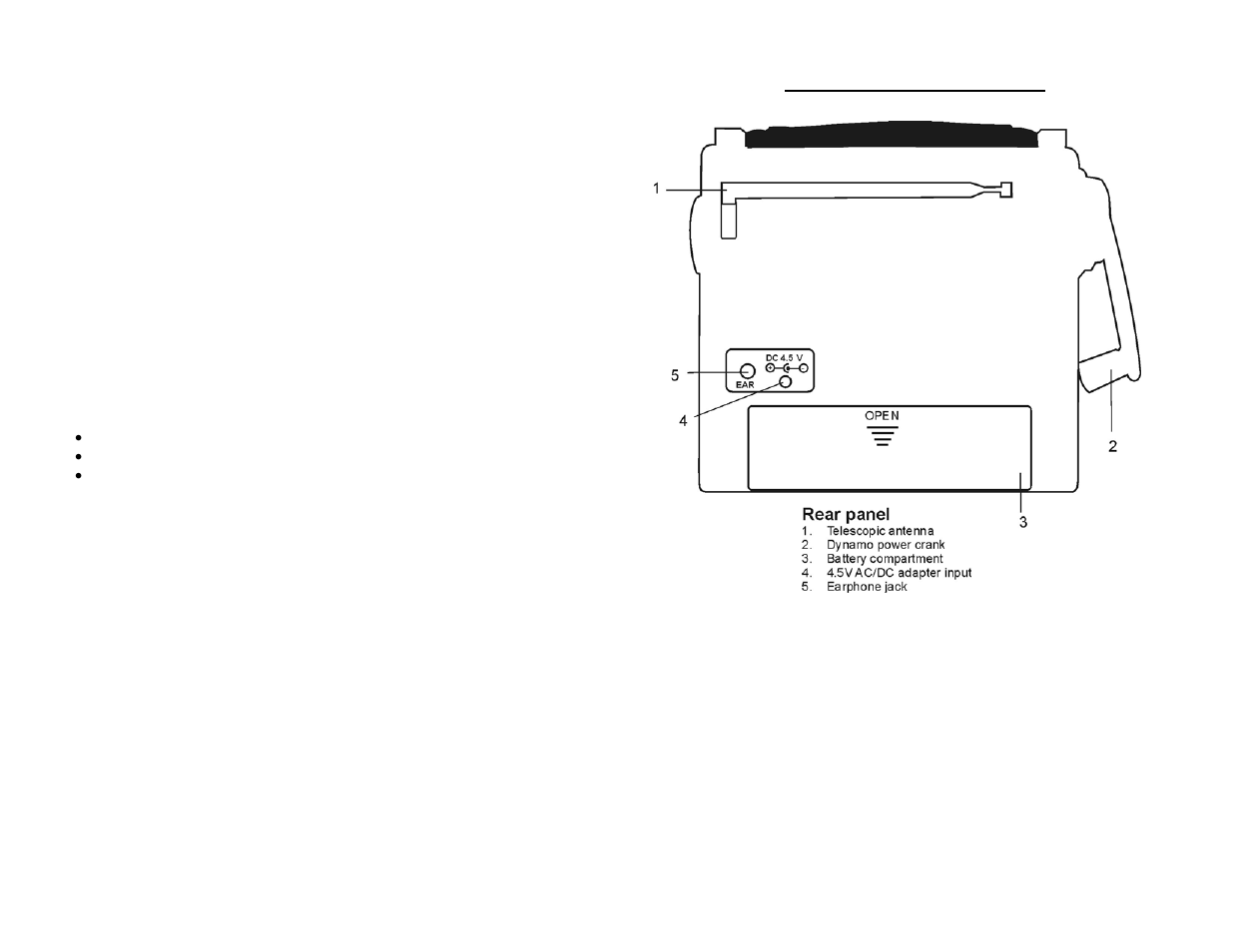Power sources, Radio controls (cont) | Sima Products CR-100 User Manual | Page 5 / 6
