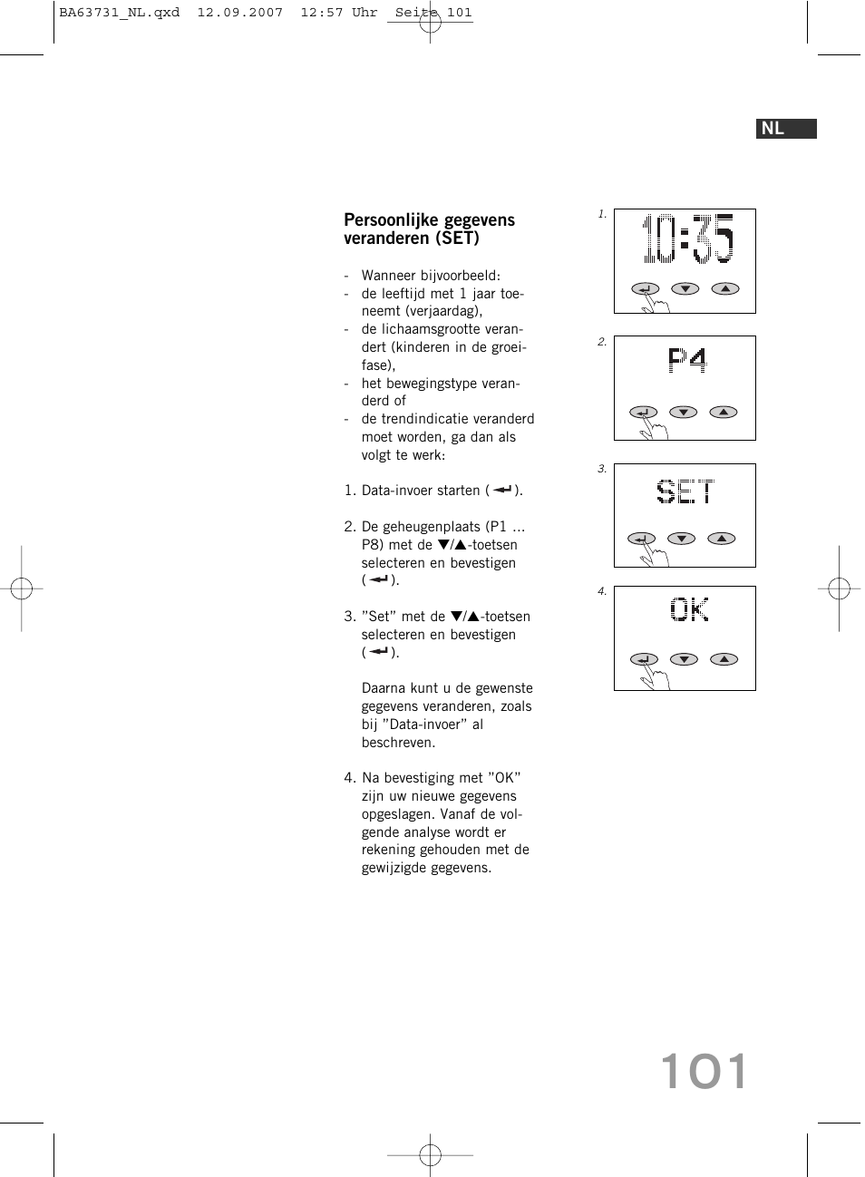 SOEHNLE Body Balance Slim Design FT 5 User Manual | Page 101 / 400