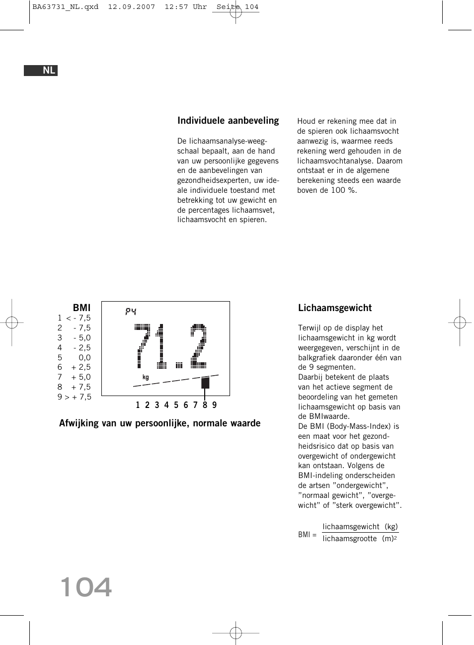 SOEHNLE Body Balance Slim Design FT 5 User Manual | Page 104 / 400