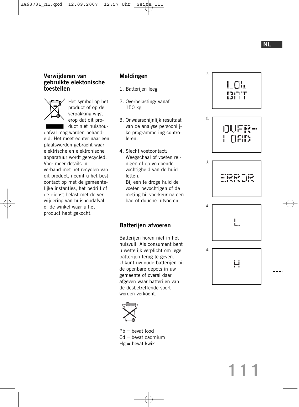 SOEHNLE Body Balance Slim Design FT 5 User Manual | Page 111 / 400