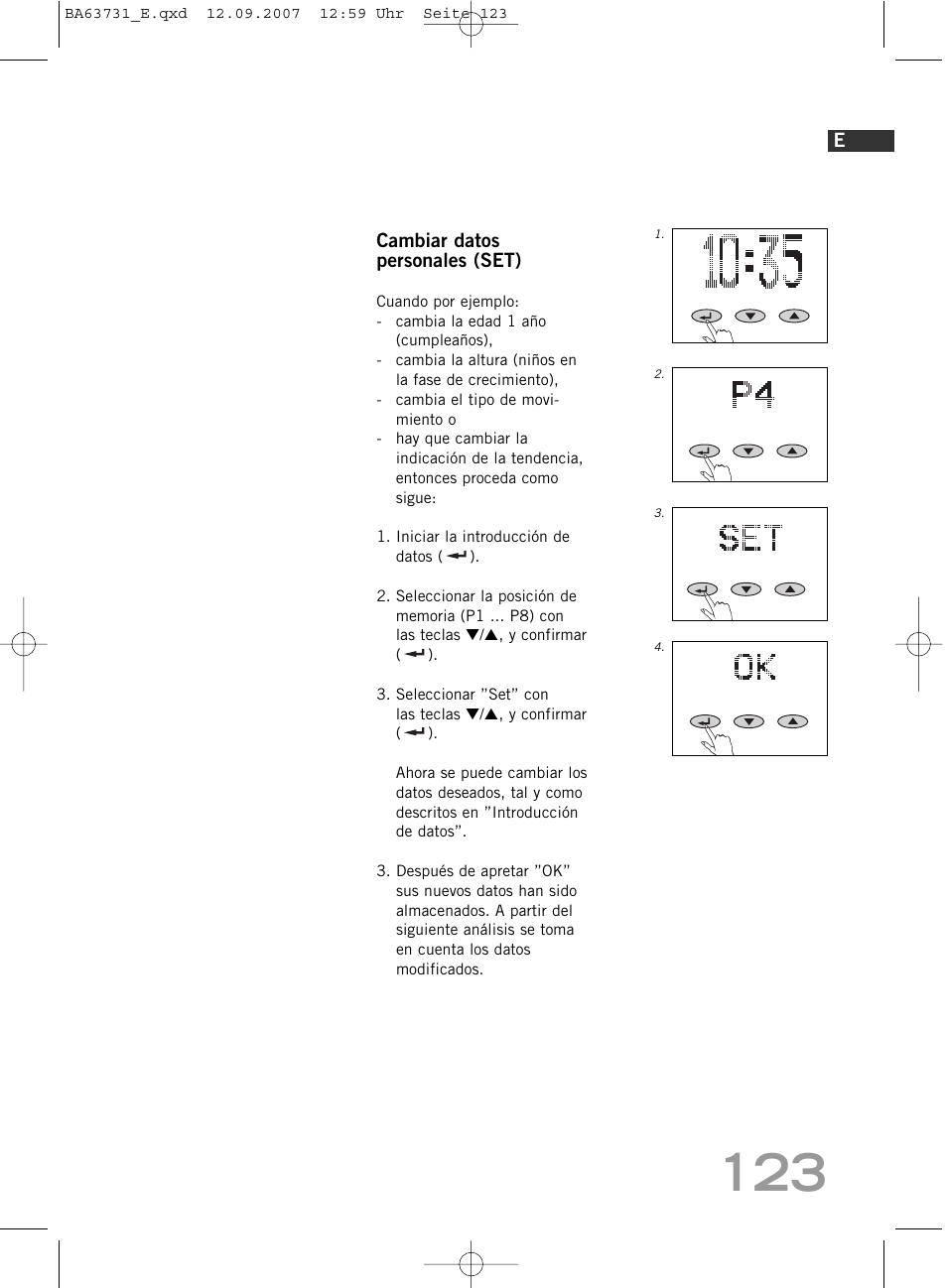 SOEHNLE Body Balance Slim Design FT 5 User Manual | Page 123 / 400