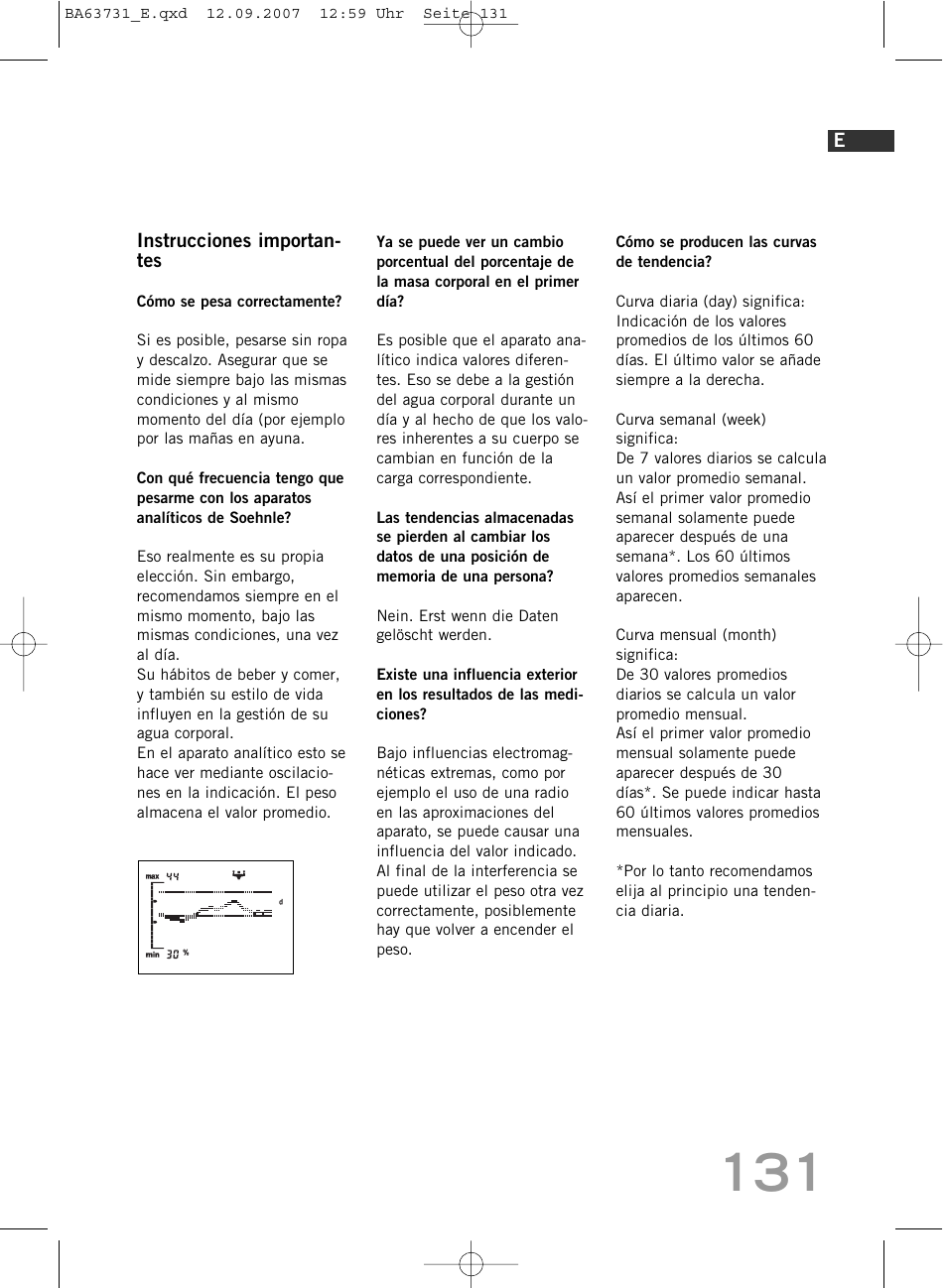 SOEHNLE Body Balance Slim Design FT 5 User Manual | Page 131 / 400