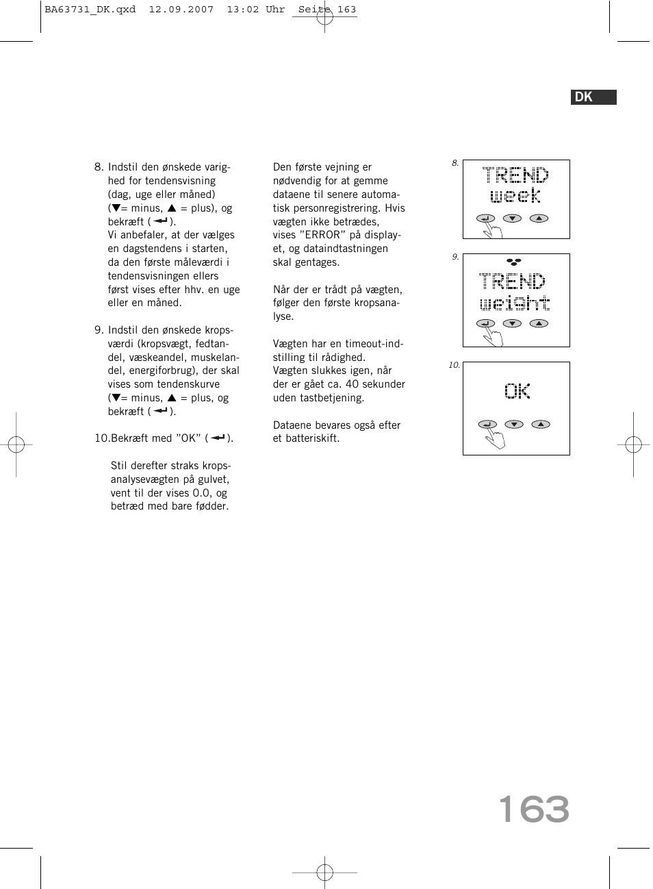 SOEHNLE Body Balance Slim Design FT 5 User Manual | Page 163 / 400