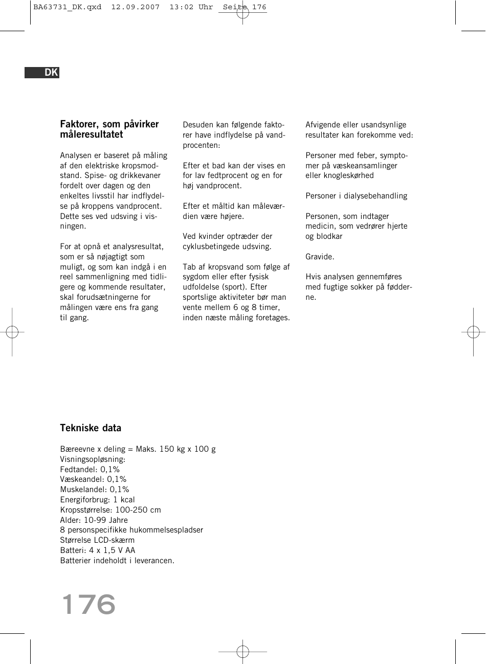 SOEHNLE Body Balance Slim Design FT 5 User Manual | Page 176 / 400